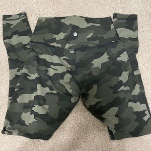 lulu lemon camo align leggings size 6